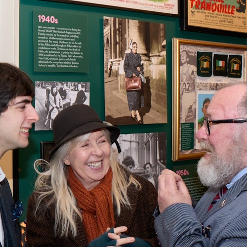 Guests enjoying a tour experience at The Little Museum of Dublin