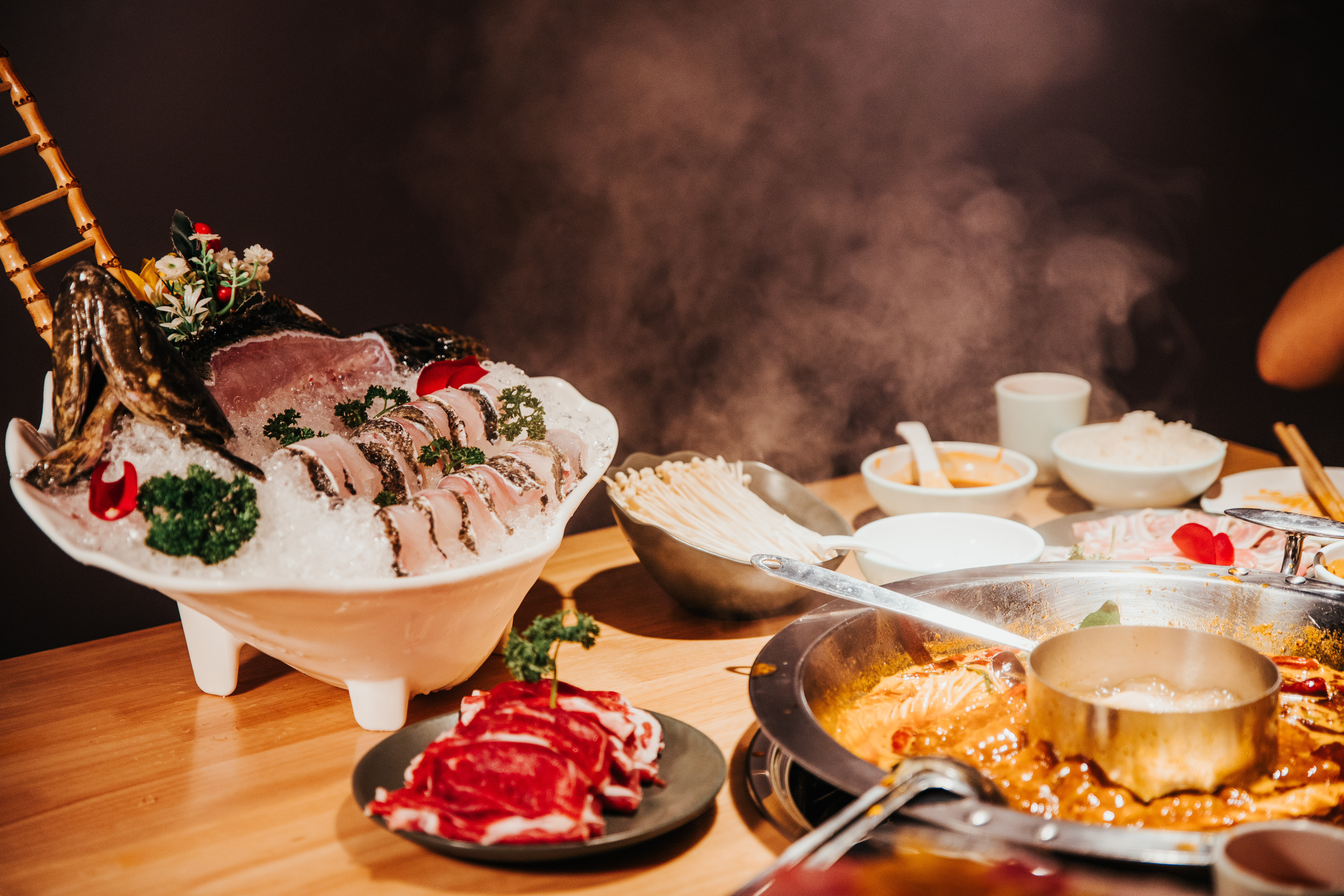 Hotpot ingredients and menu photography in Singapore by JIREHTAKESPHOTOS