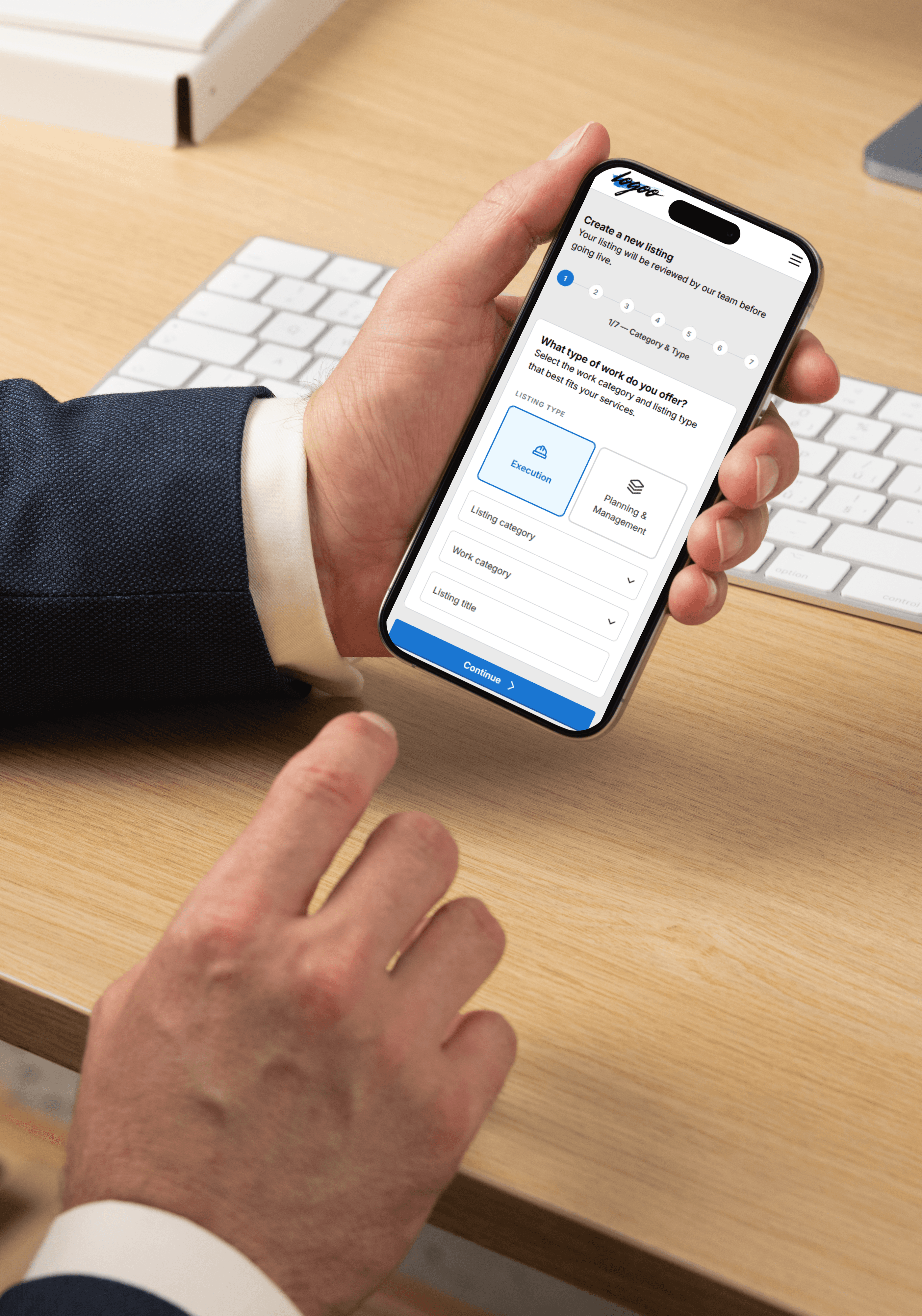 Create listing wizard logoo