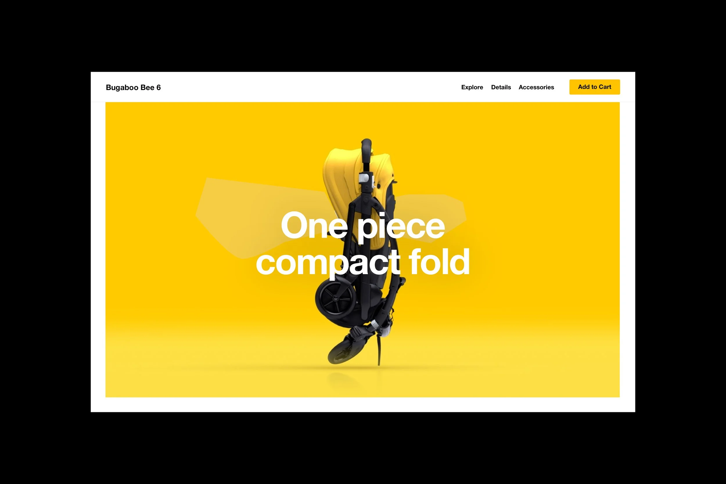 UI components for the Bugaboo Bee 6 launch, an interactive product storytelling experience.