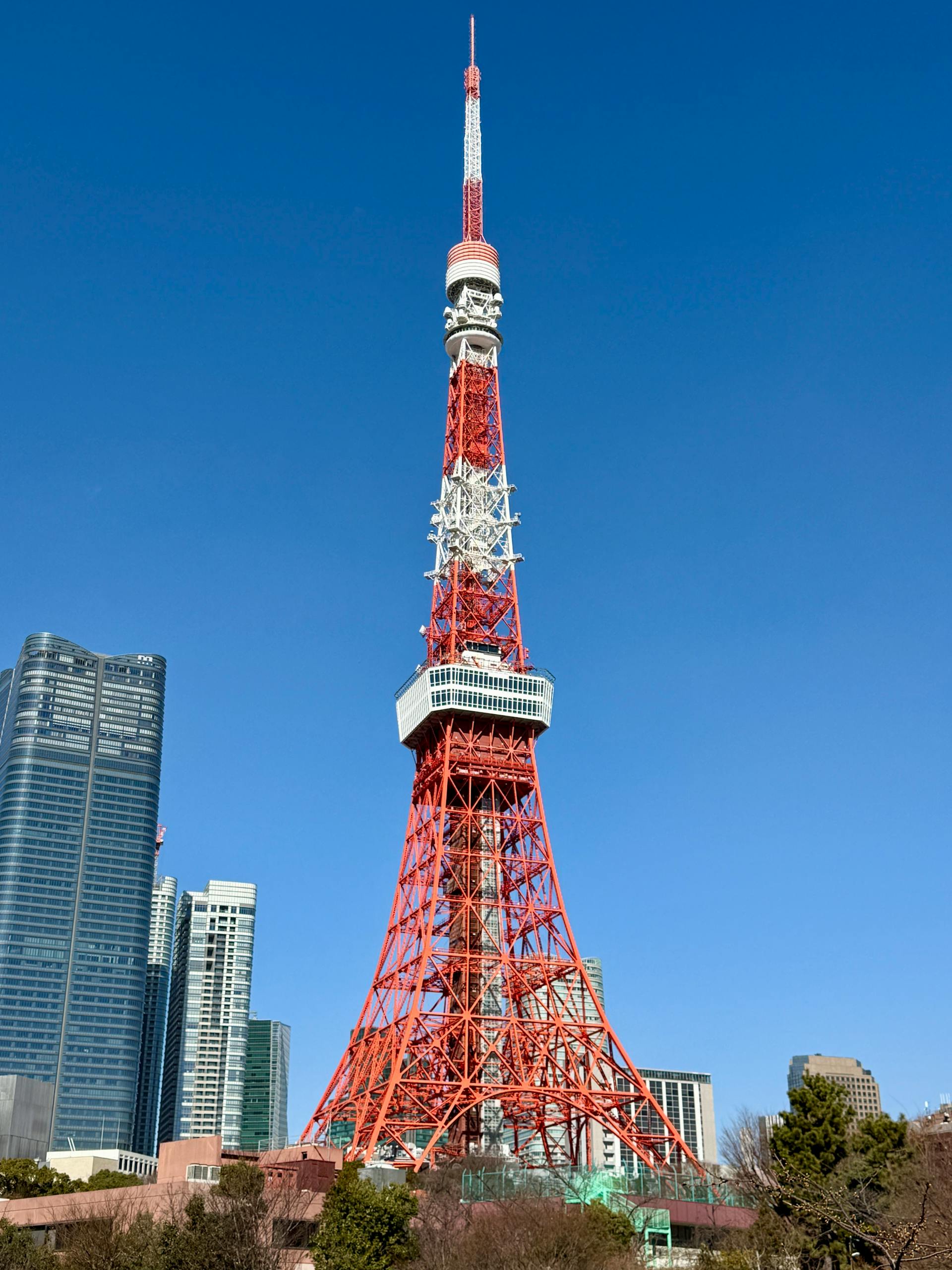 Wooden outdoor table set with multiple plates of food, including dips, salads, potatoes with cheese, and glasses of water, with hands reaching in to eat.