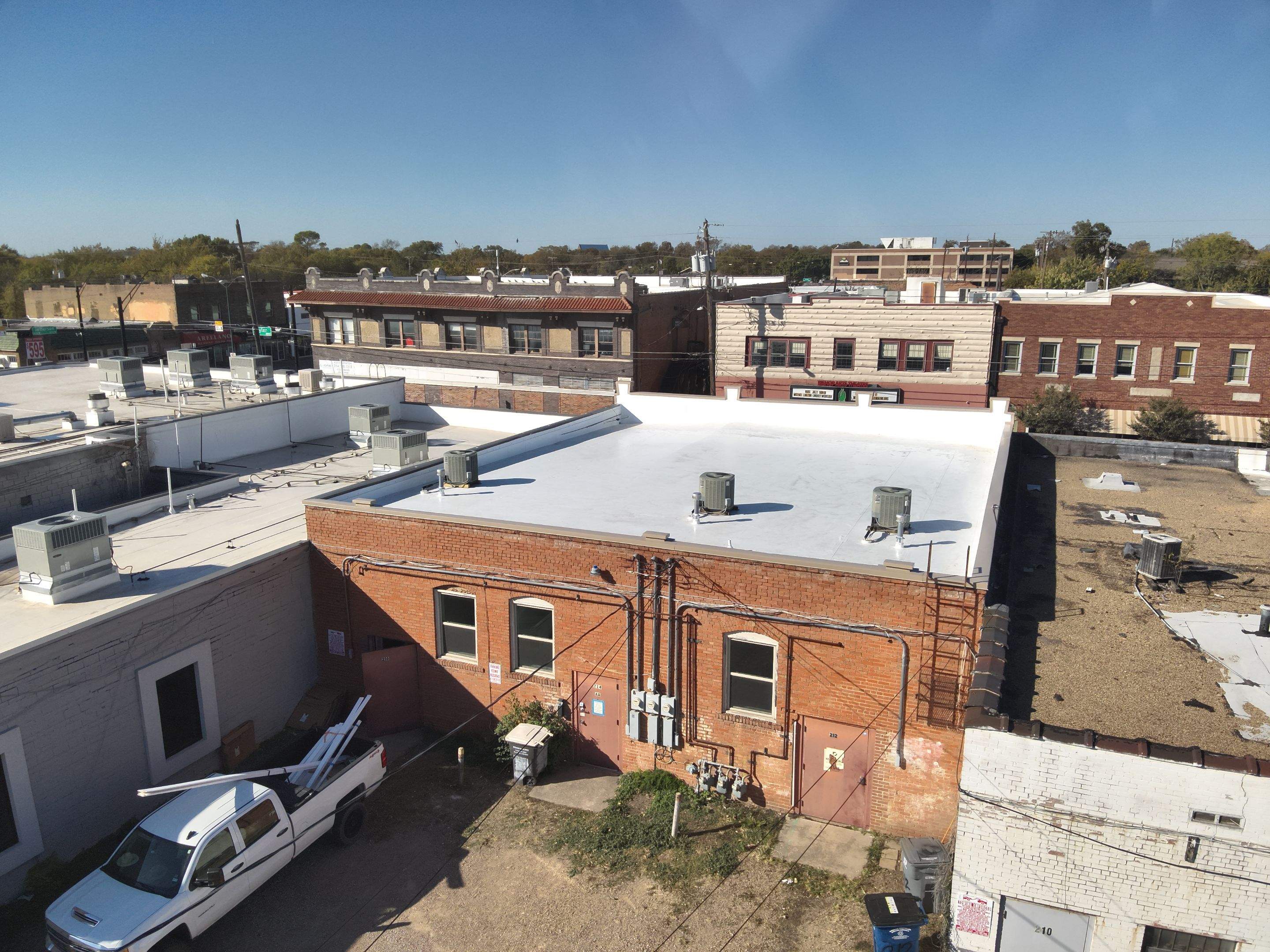 Restored commercial roof Dallas Tx
