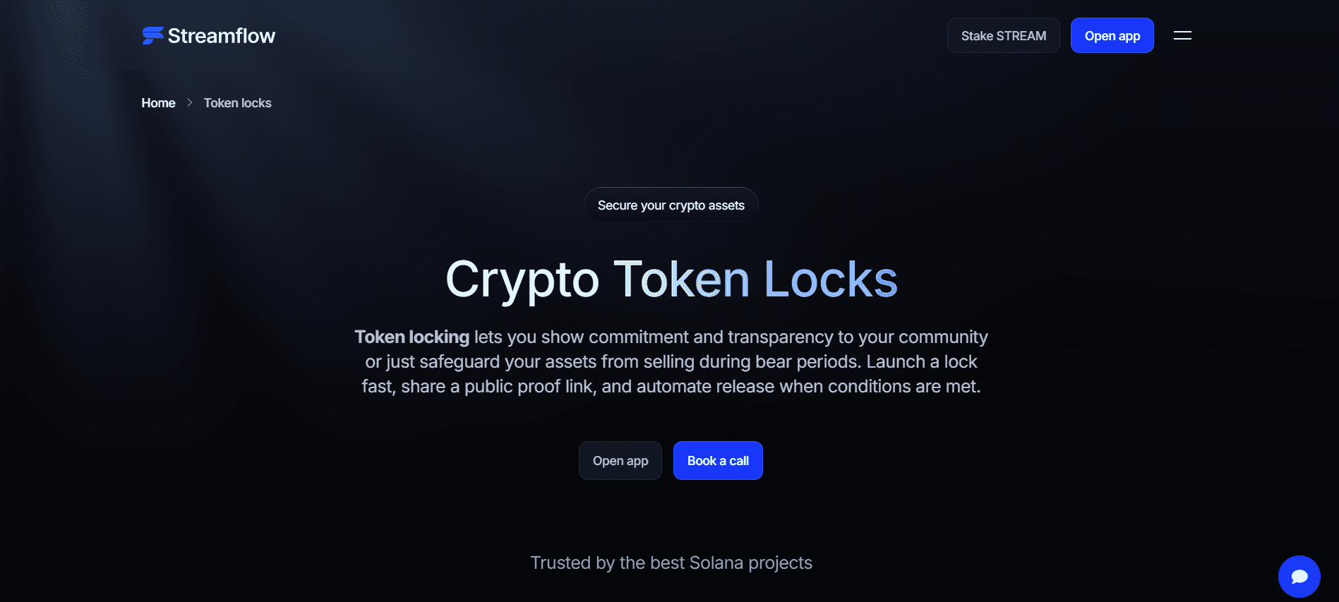 Streamflow's Crypto Token Locks