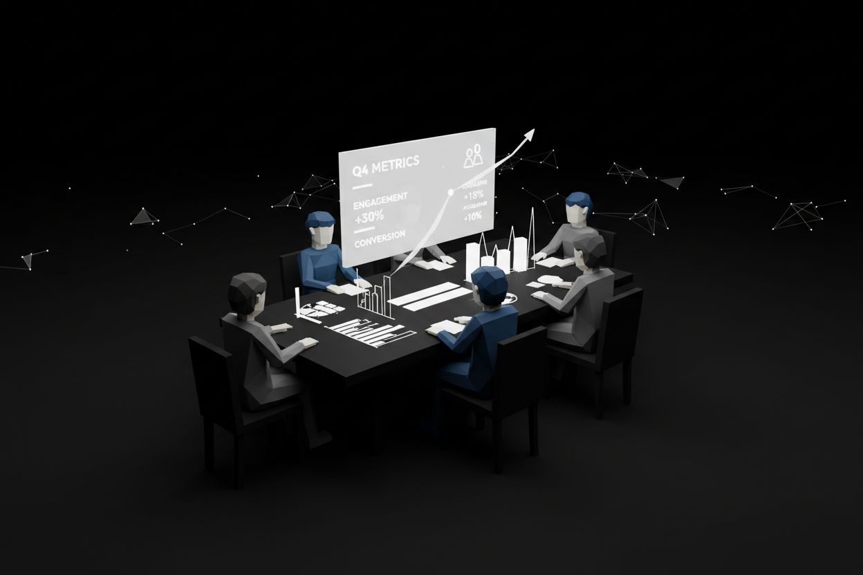 Team reviewing acquisition cost metrics