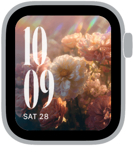 love in bloom Apple Watch face preview 1 featuring floral, pride, and summer.