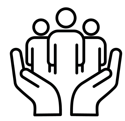 A coin that contains a symbol about collaboration