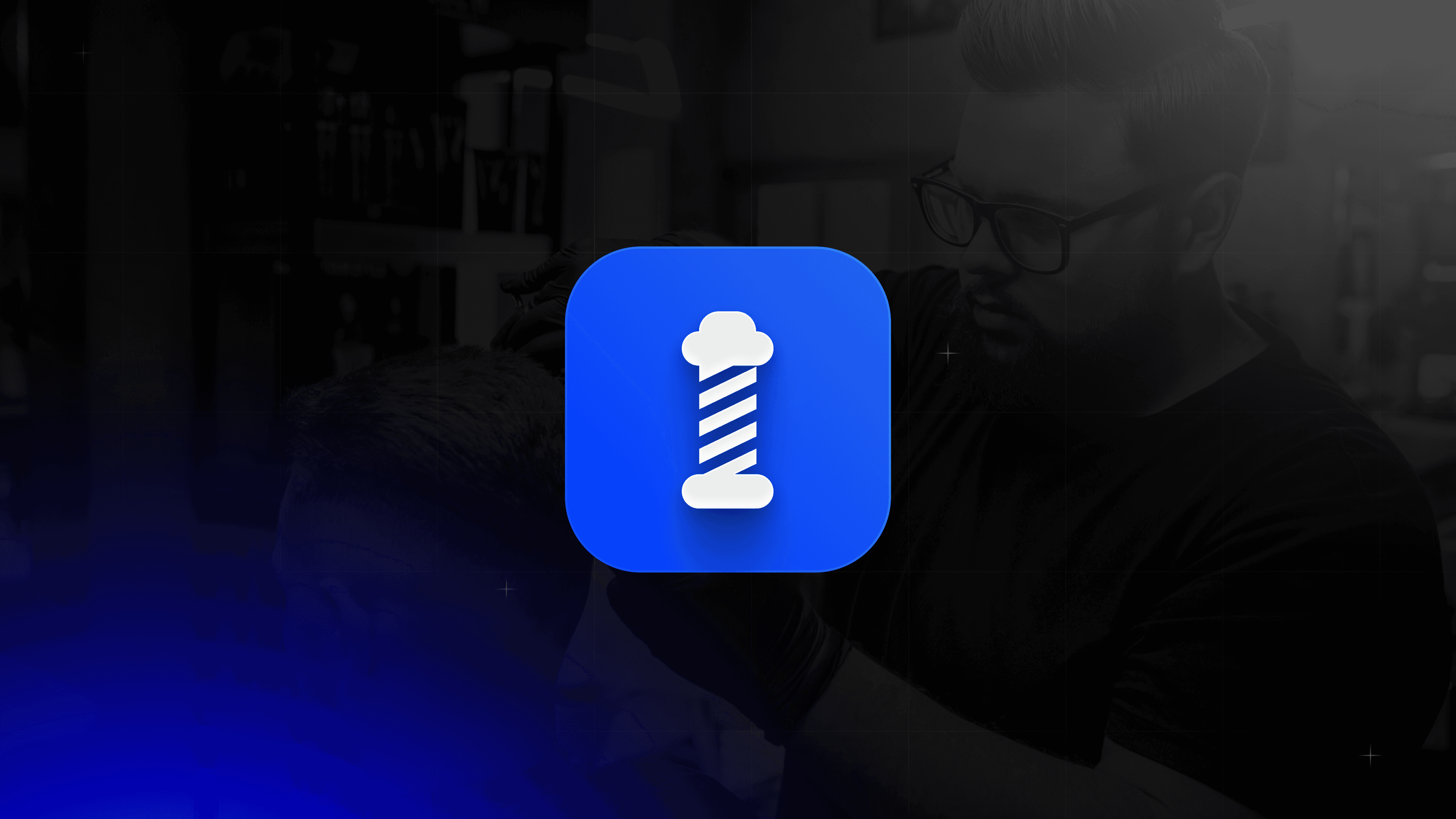 Ein Friseur der einem Kunden die Haare schneidet