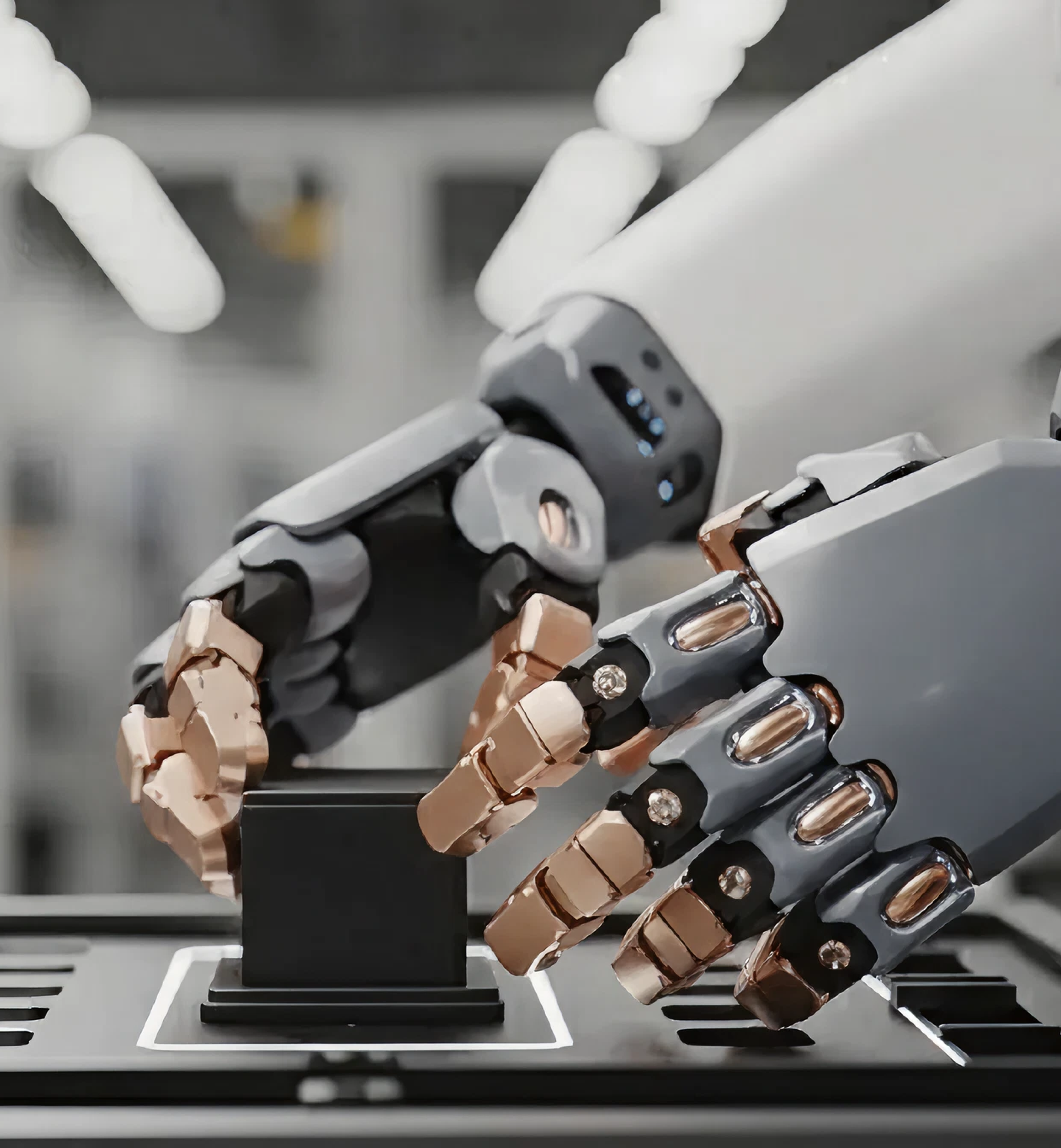 lady checking her phone and smiling