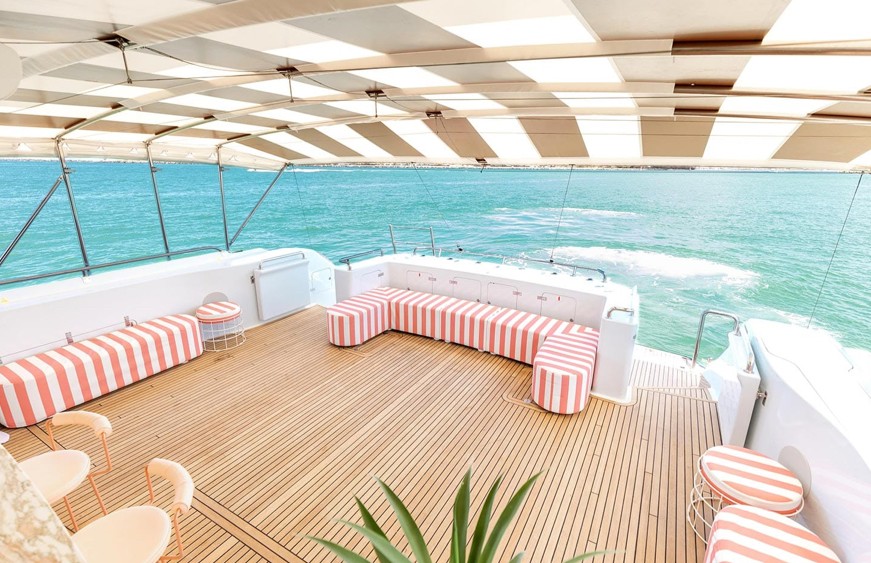 Boat docked in marina