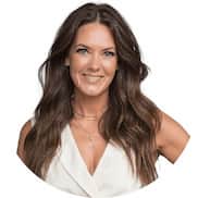 Image close up of female past client who is smiling.