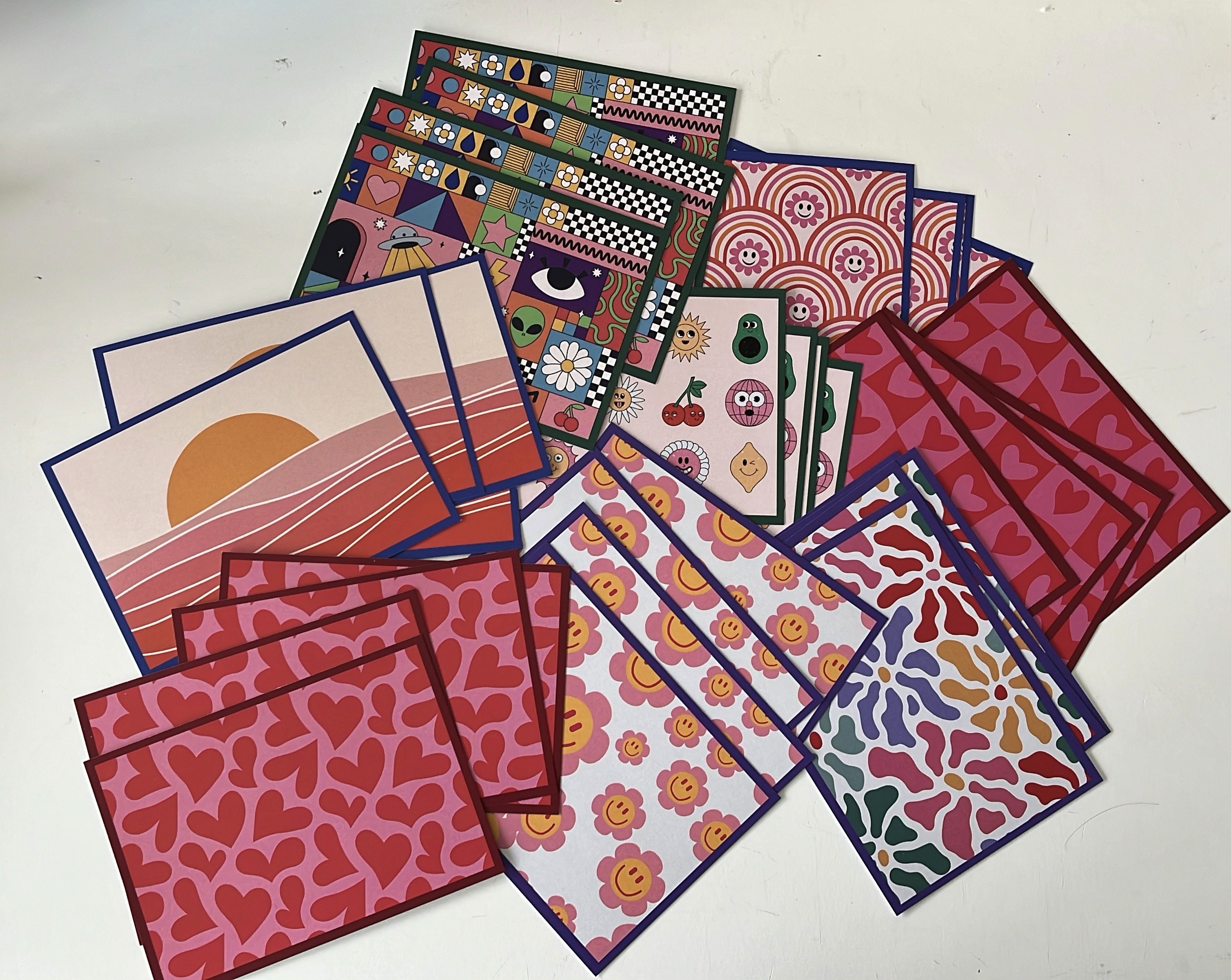 a cell phone on a white block