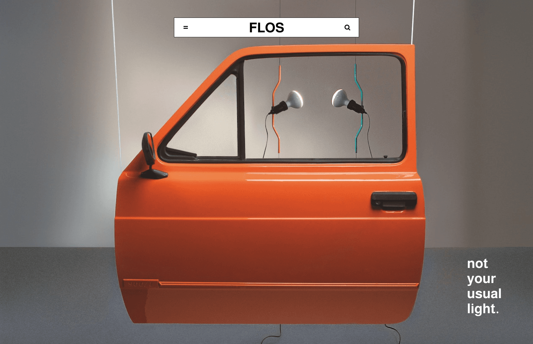 Flos redesign - homepage