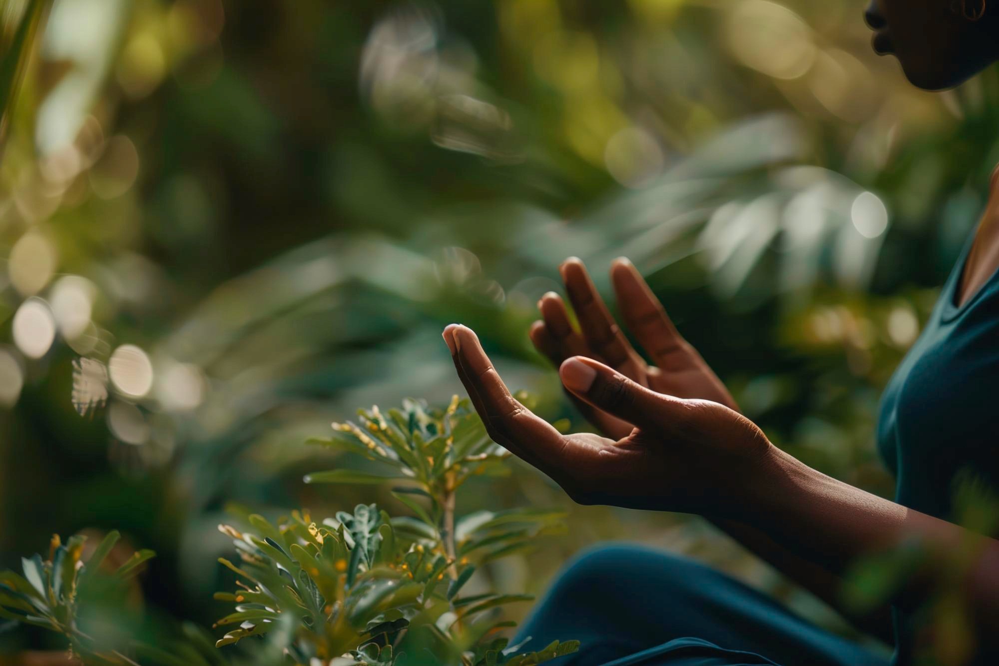 two people looking at a tablet and smiling