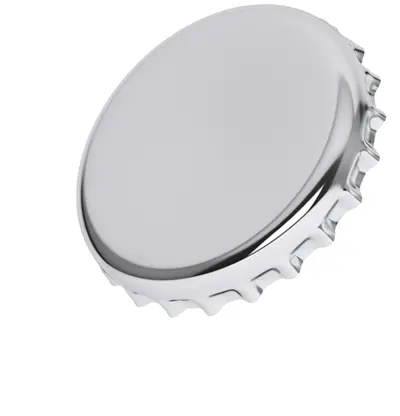 Tapón corona cromado