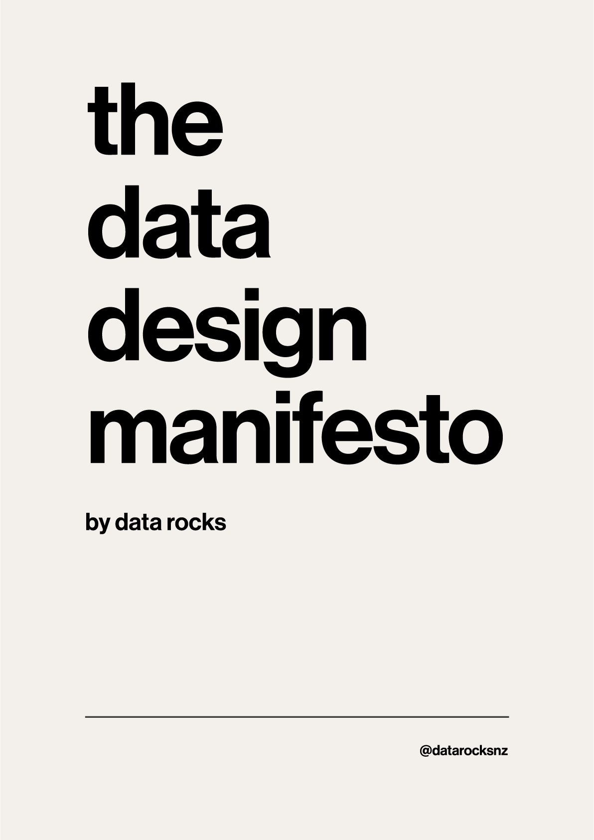 The 12 individual posters of the Data Design Manifesto created by T. from Data&nbsp;Rocks.