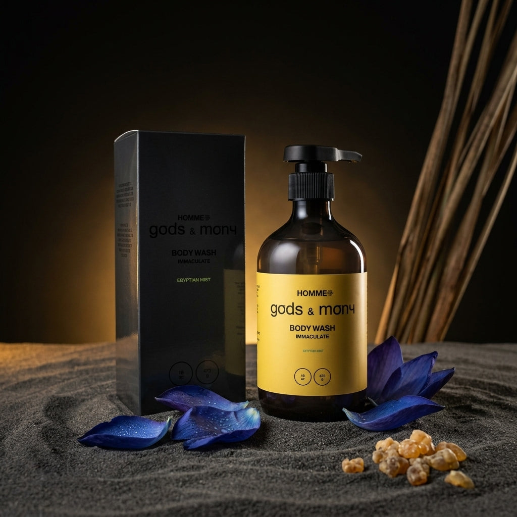 Organic men's body wash — clean natural skin wash for men