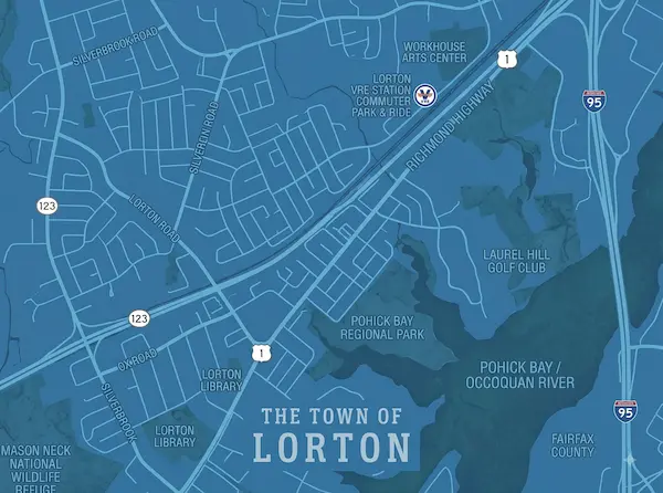 Lorton Virginia Map