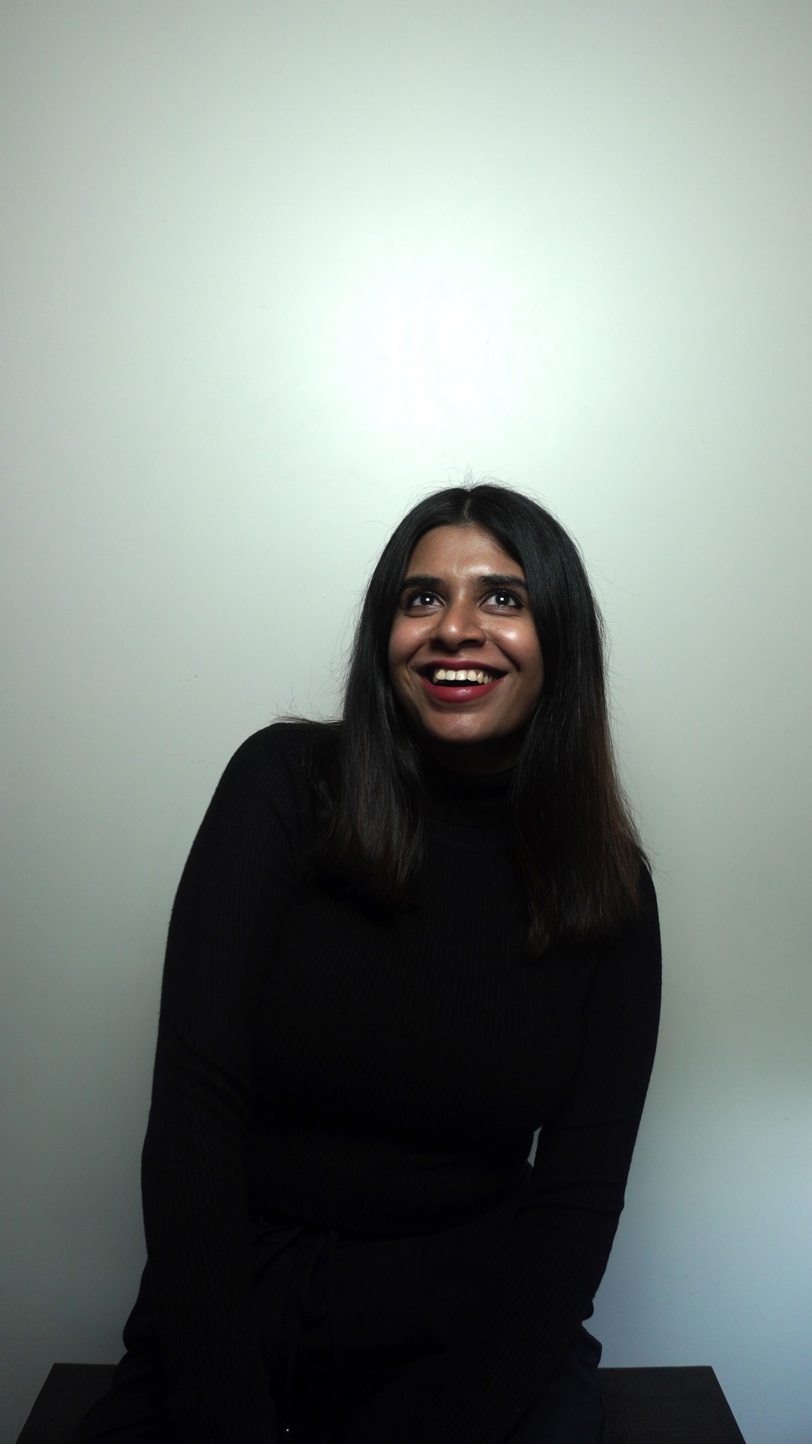 Desk with keyboard and brown chair