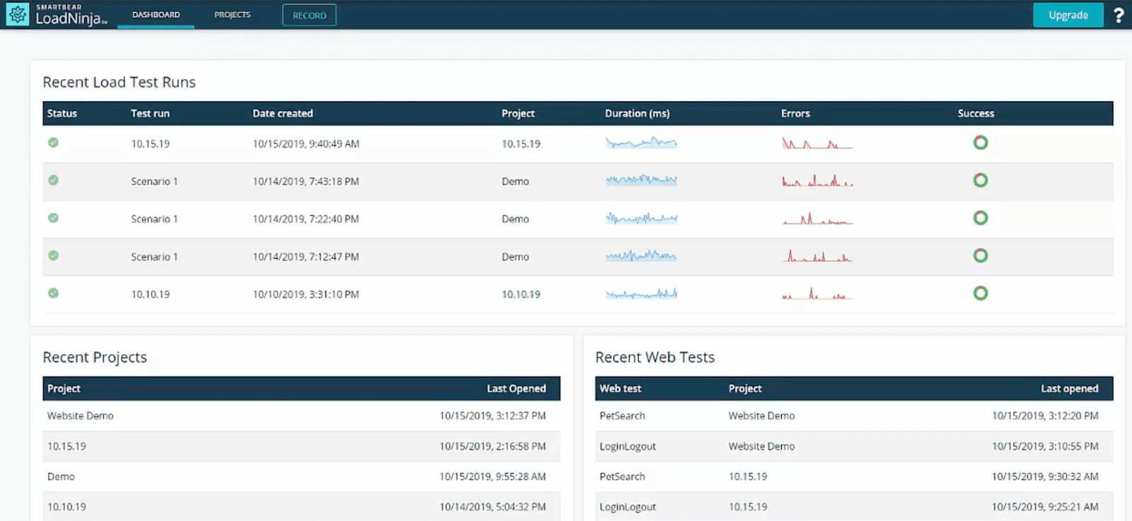 Best web automation tools - LoadNinja