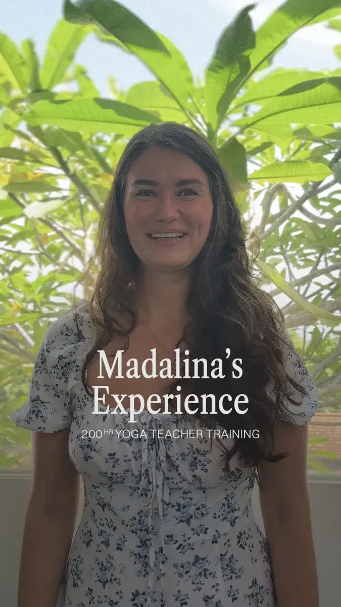 Video testimonial from Kiara sharing her life-changing 200h yoga teacher training experience in Bali
