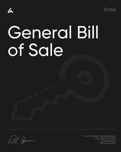 General Bill of Sale