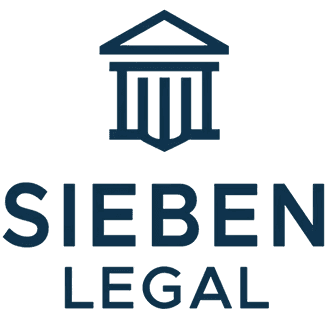 Logo Sieben Legal in blauwe kleur