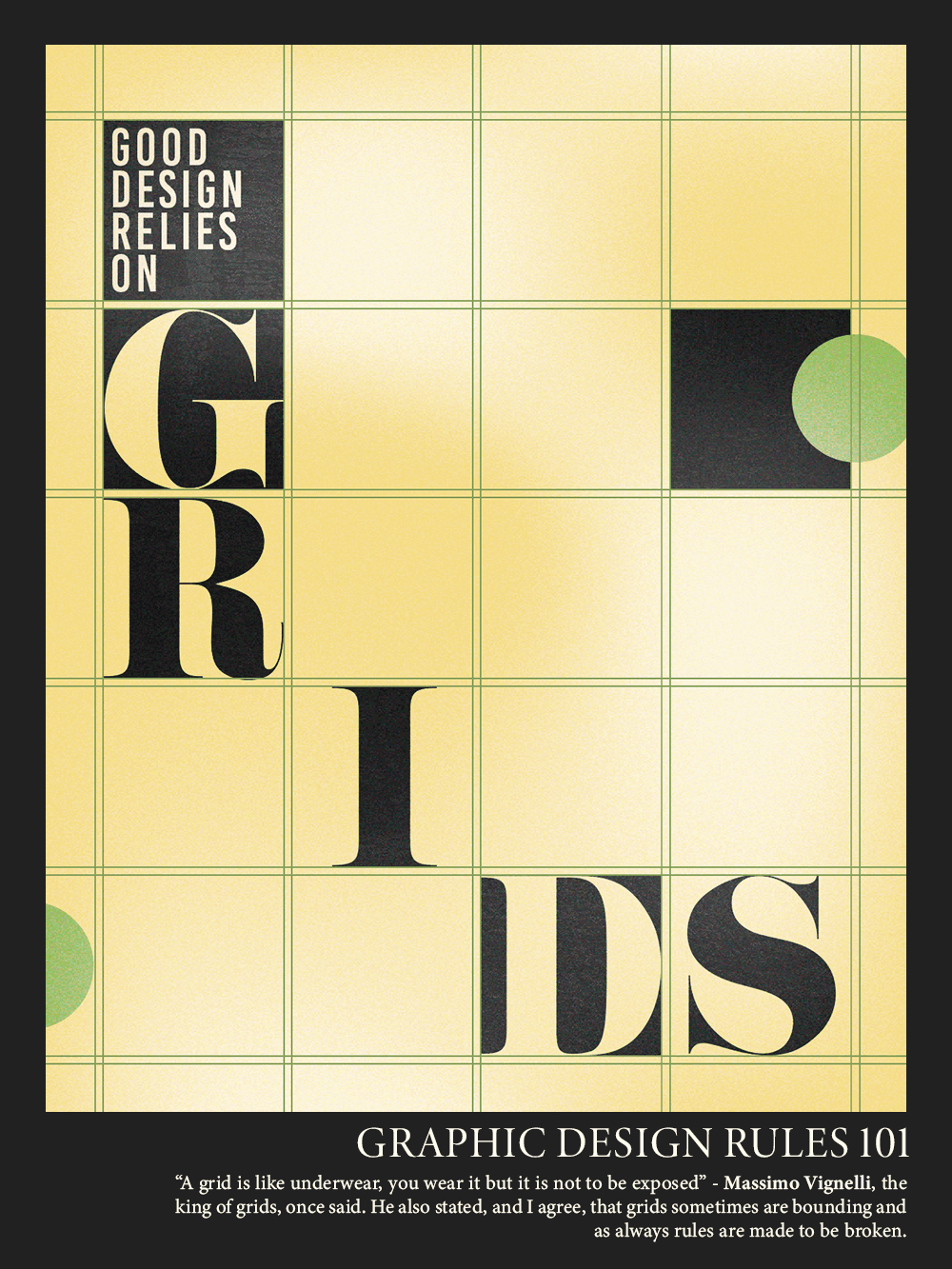 Good design relies on Grids
