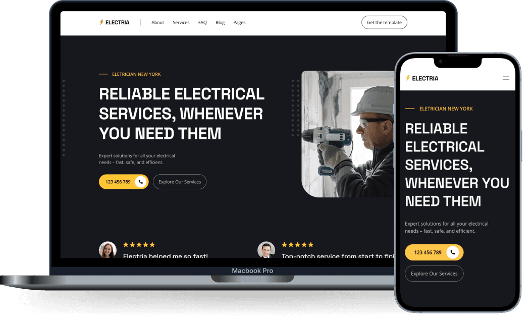 Modern Electrician Website