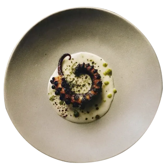 Charred Octopus Arm dish