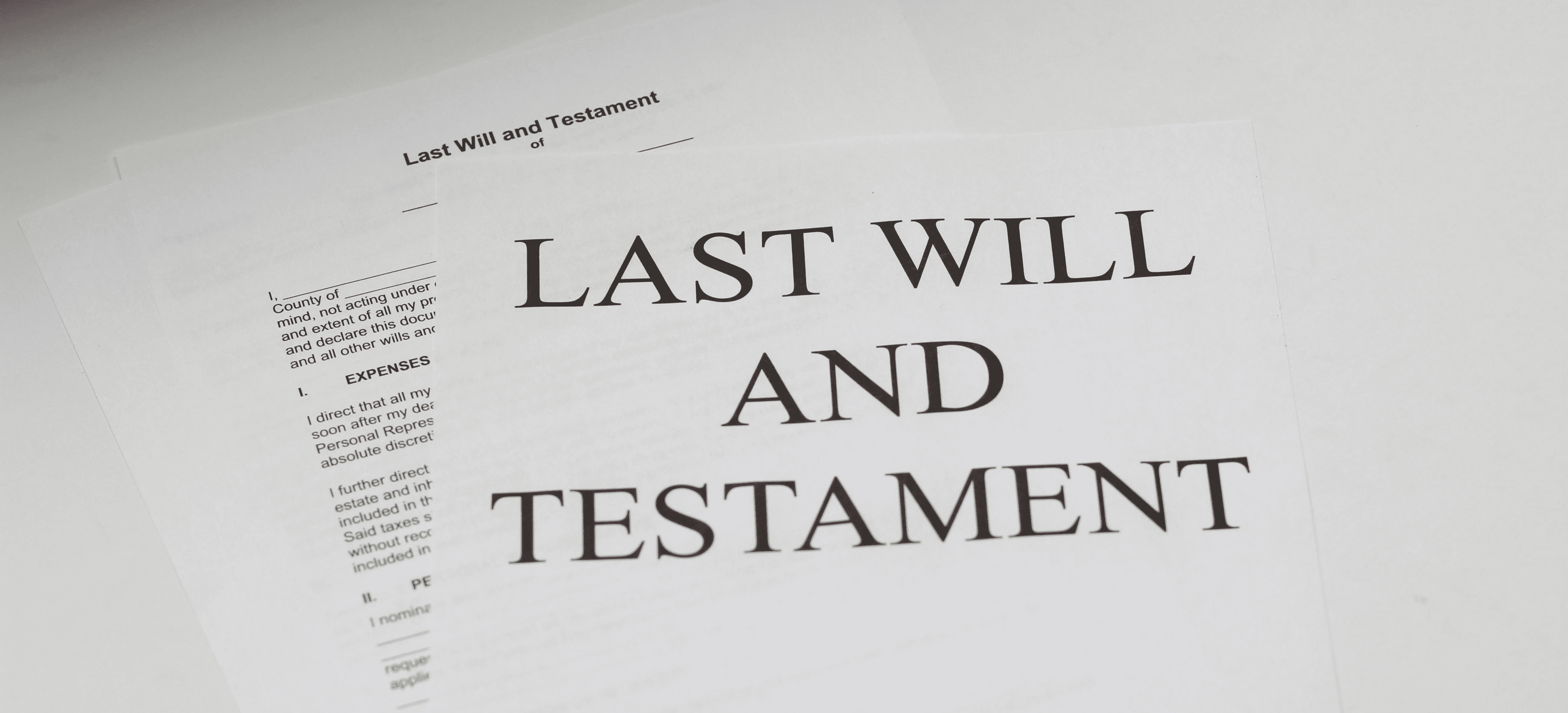 last will and testament document