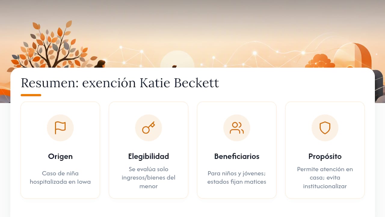 Qué es la exención Katie Beckett y por qué la regla de ingresos cambia todo — overview diagram