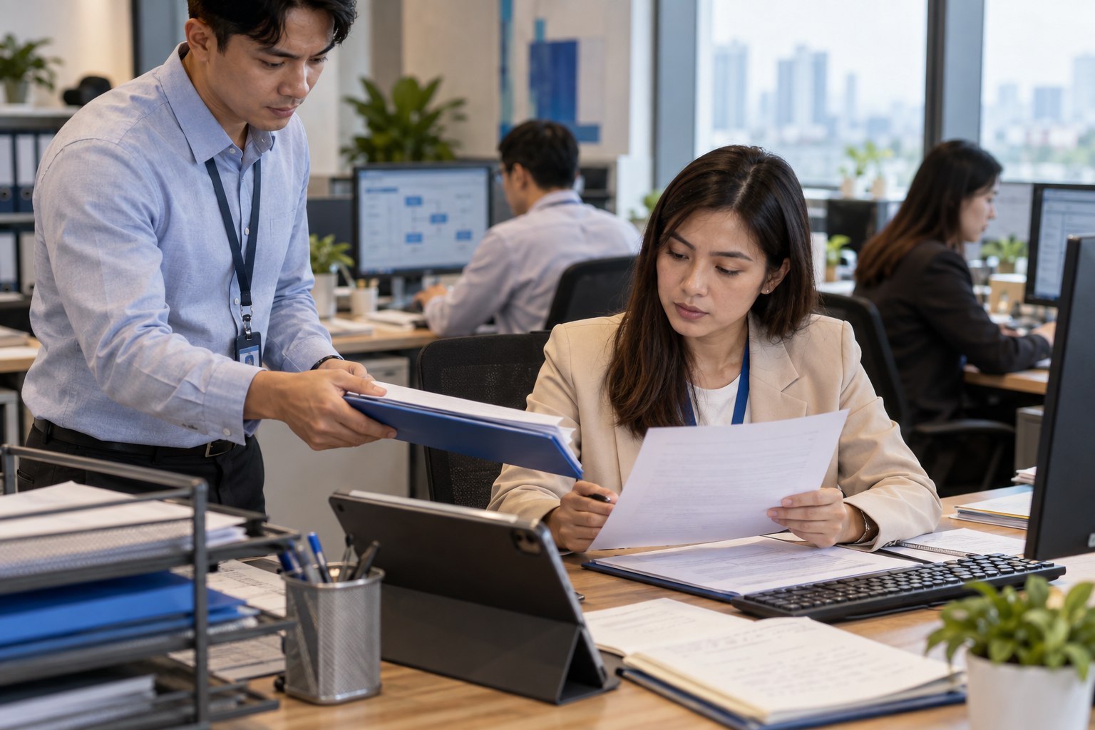 Back-Office team at work