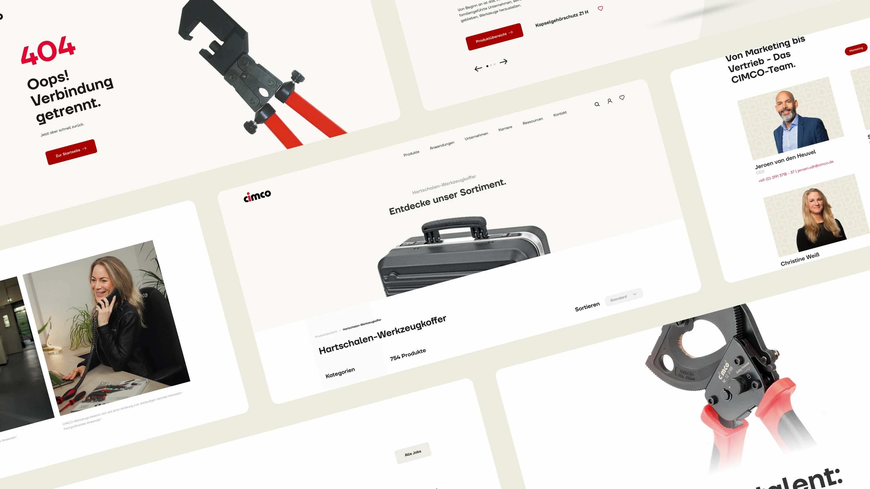 Website sections