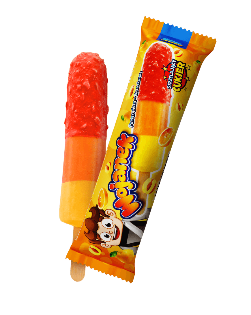Wojanek - lody Pomarańcza - Brzoskwinia