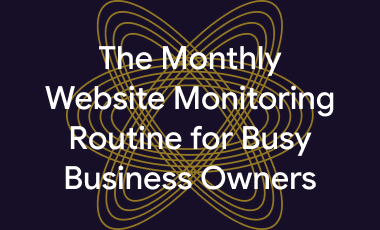 The Monthly Website Monitoring Routine for Busy Business Owners cover