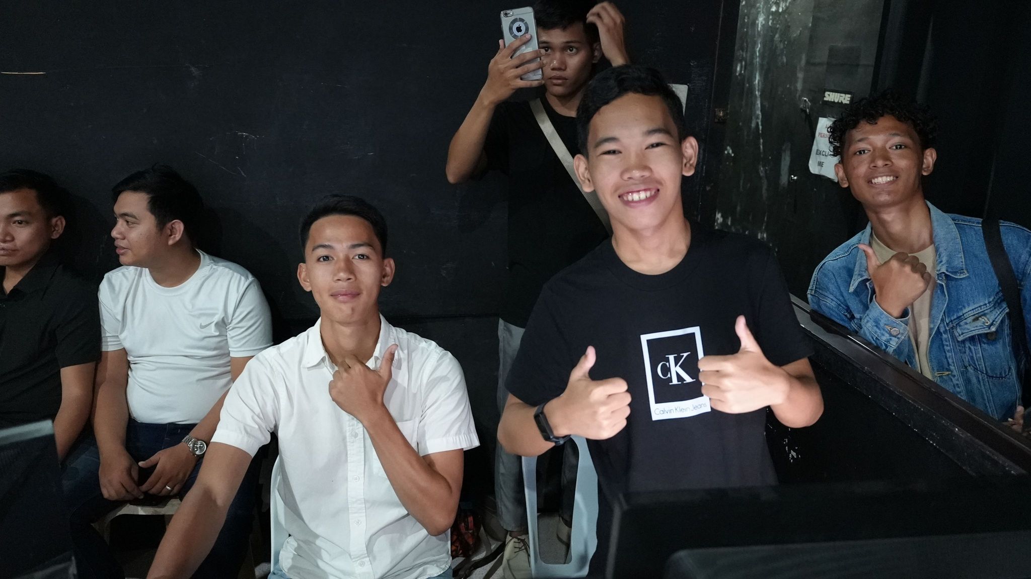 At my first workplace with my bros