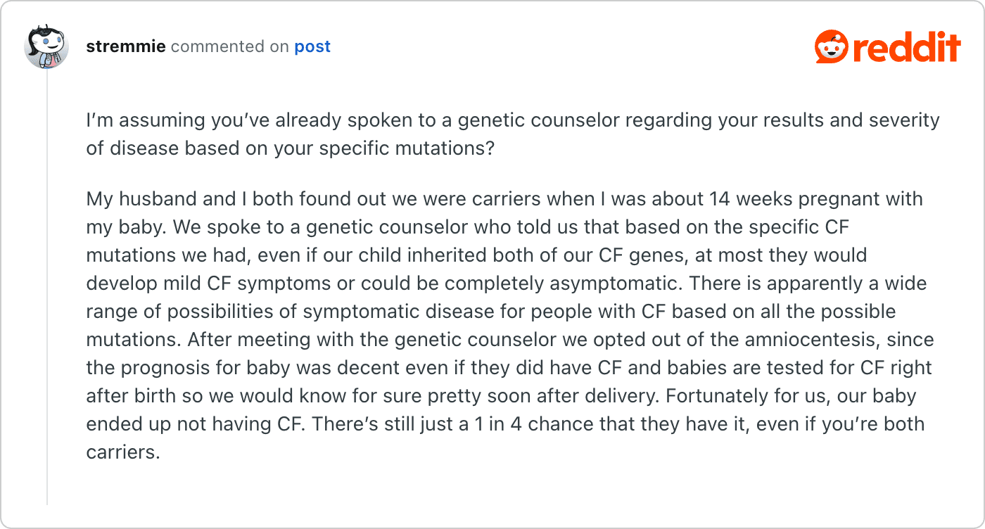Post on Reddit