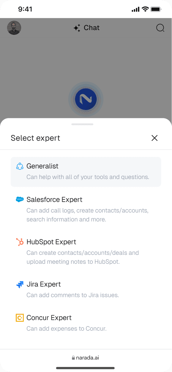 Phone screen showing a website interface