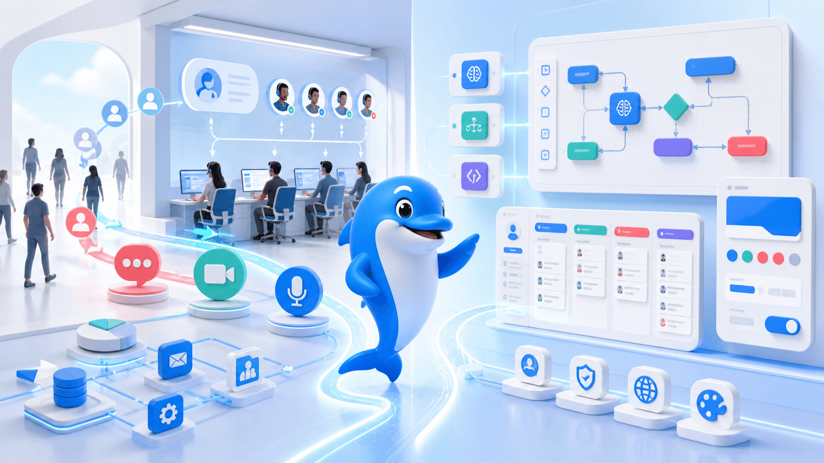 UChat visual multichannel automation platform compared with the Zoho SalesIQ visitor engagement and live chat suite