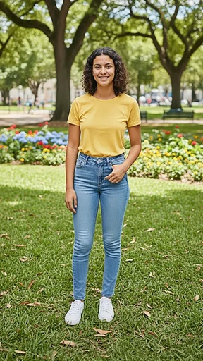 Portrait d'une étudiante de l'ICEA Martinique souriante sur le campus, illustrant l'épanouissement et la vie étudiante en école supérieure.