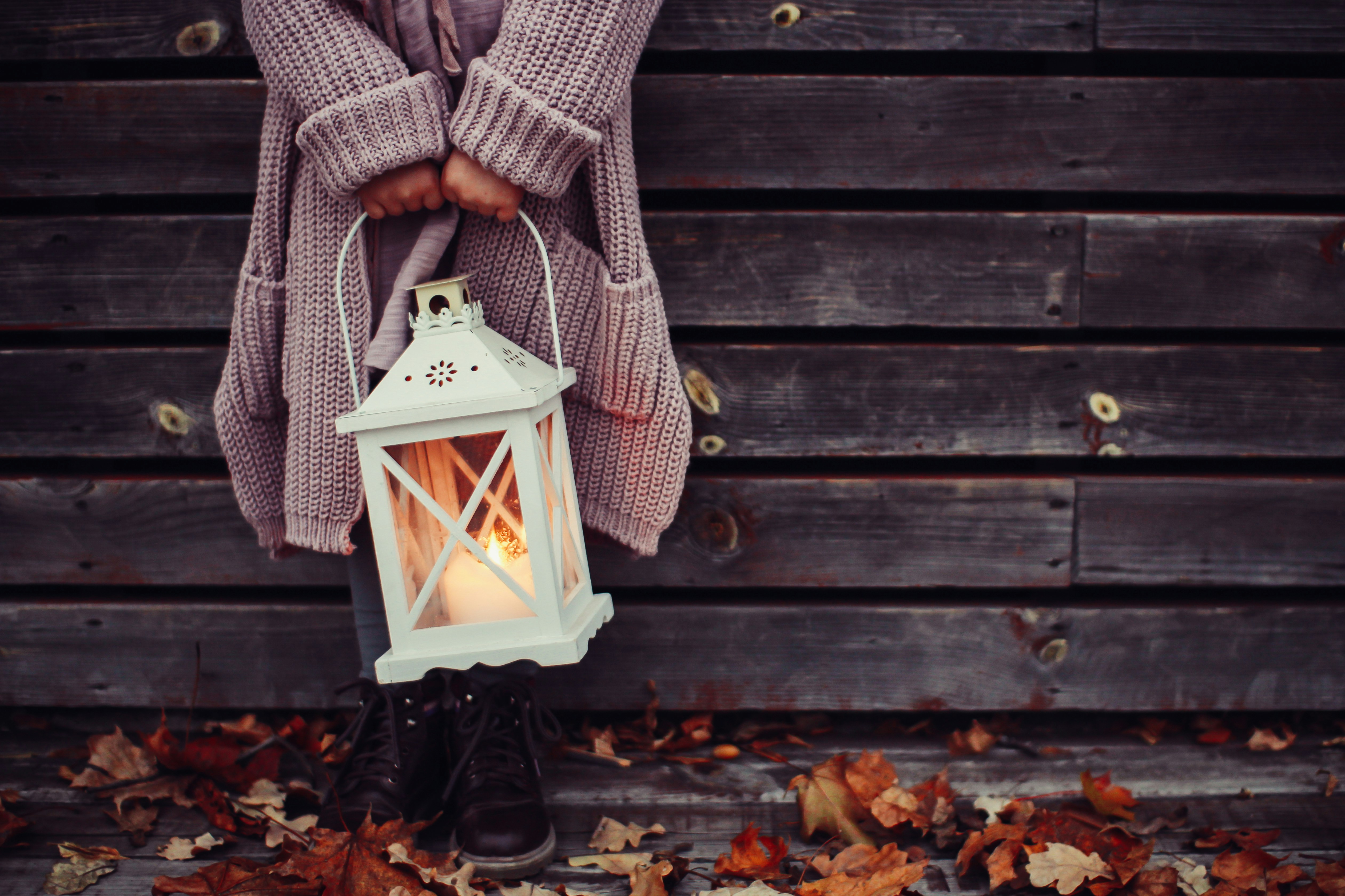 woman holding a latern - Soft Autumn Color Analysis