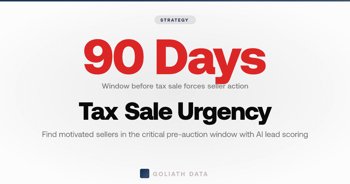 Delinquent Property Taxes: How Real Estate Agents Find Motivated Sellers 90 Days Before Tax Sale in 2026