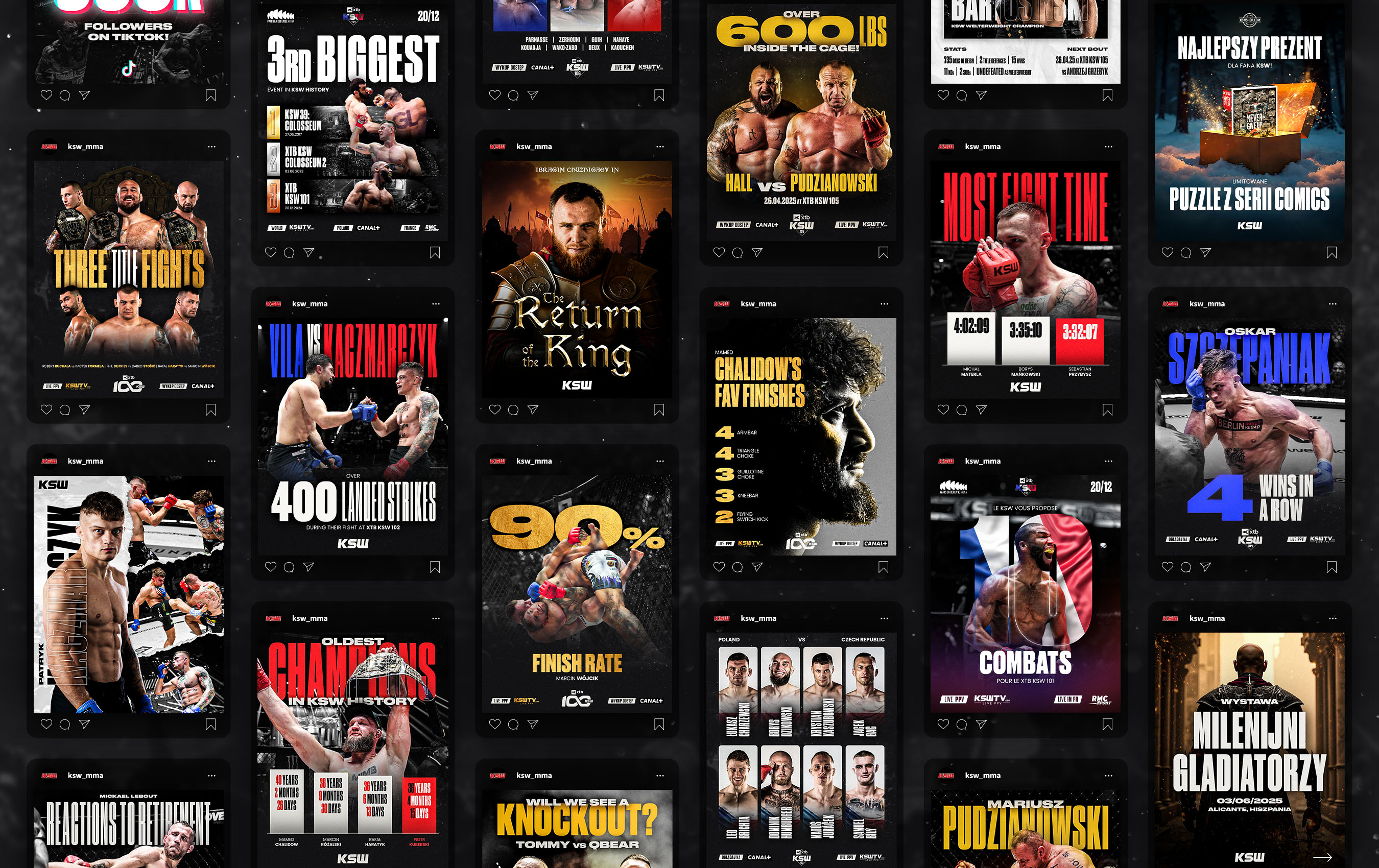 Obraz przedstawiający posty KSW