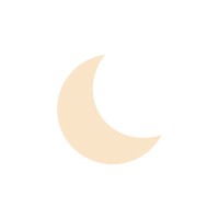 Crescent moon icon on a white background.