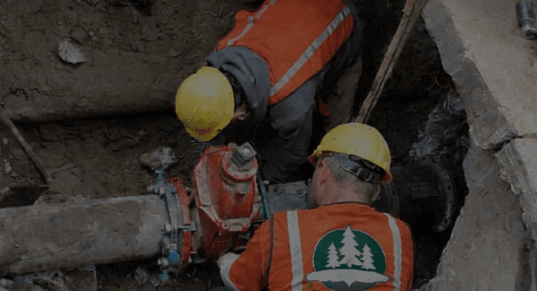 house and land demo with excavator