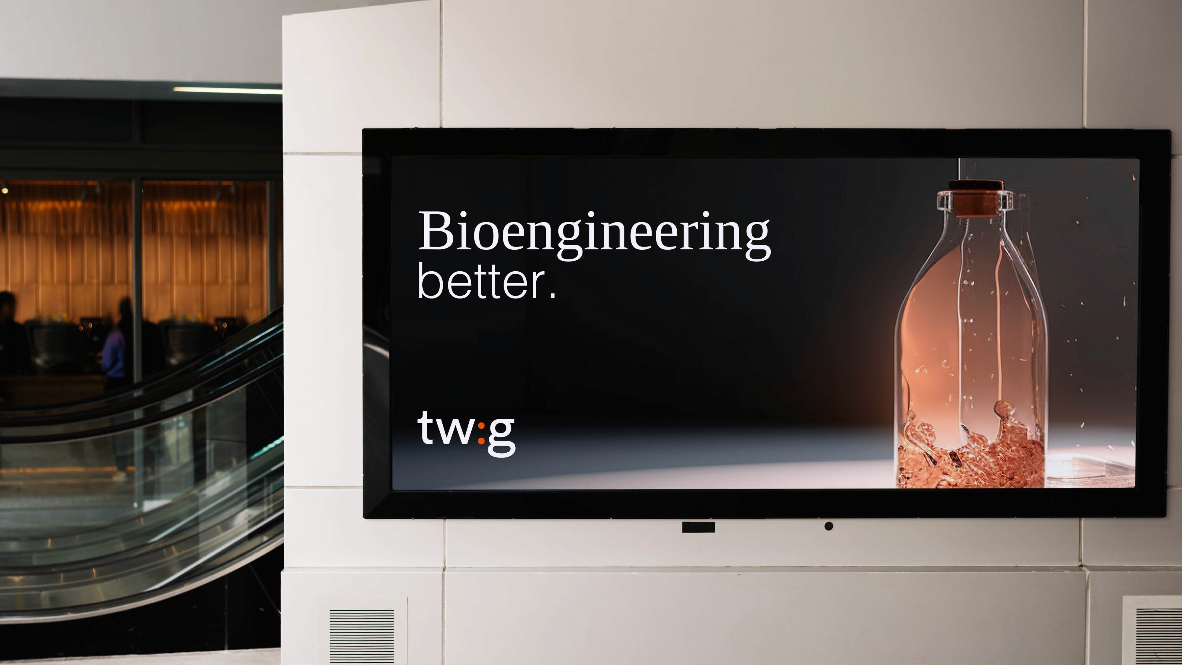 large advertising poster tagline bioengineering better twig