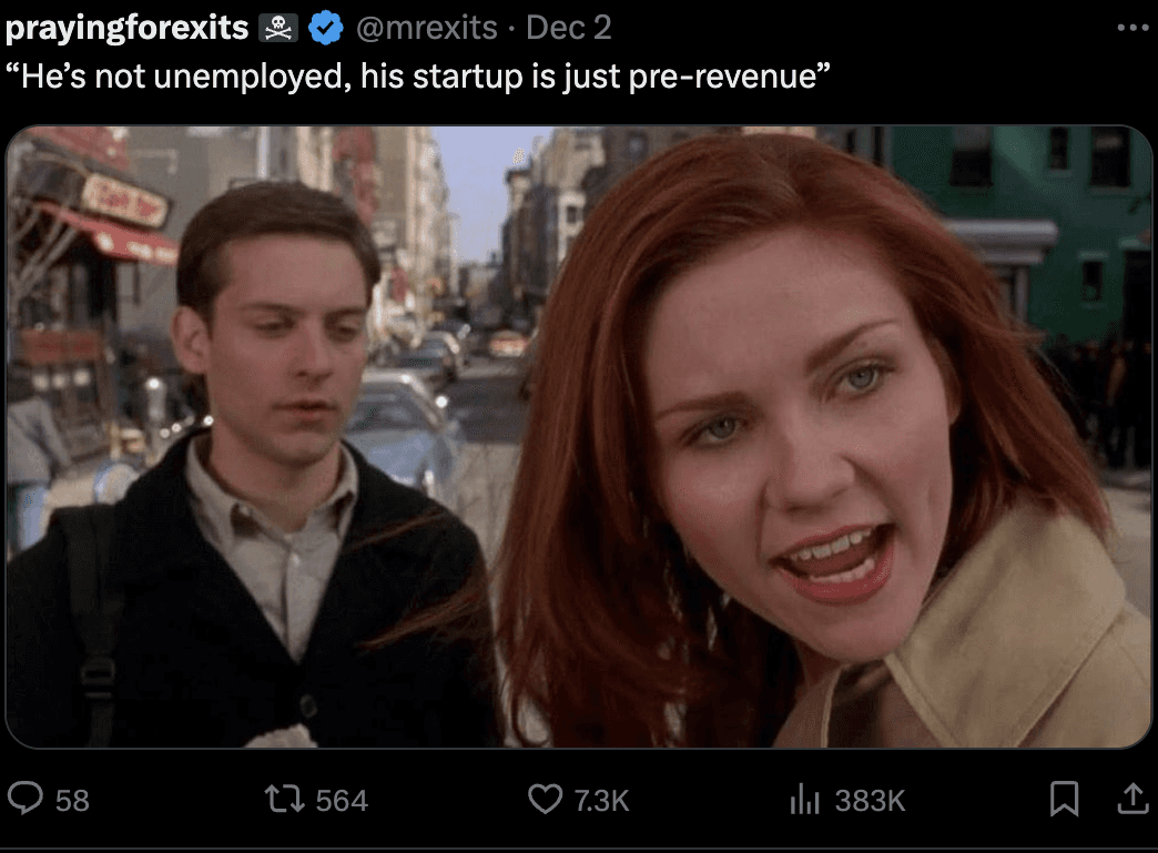 Meme for pre revenue startups