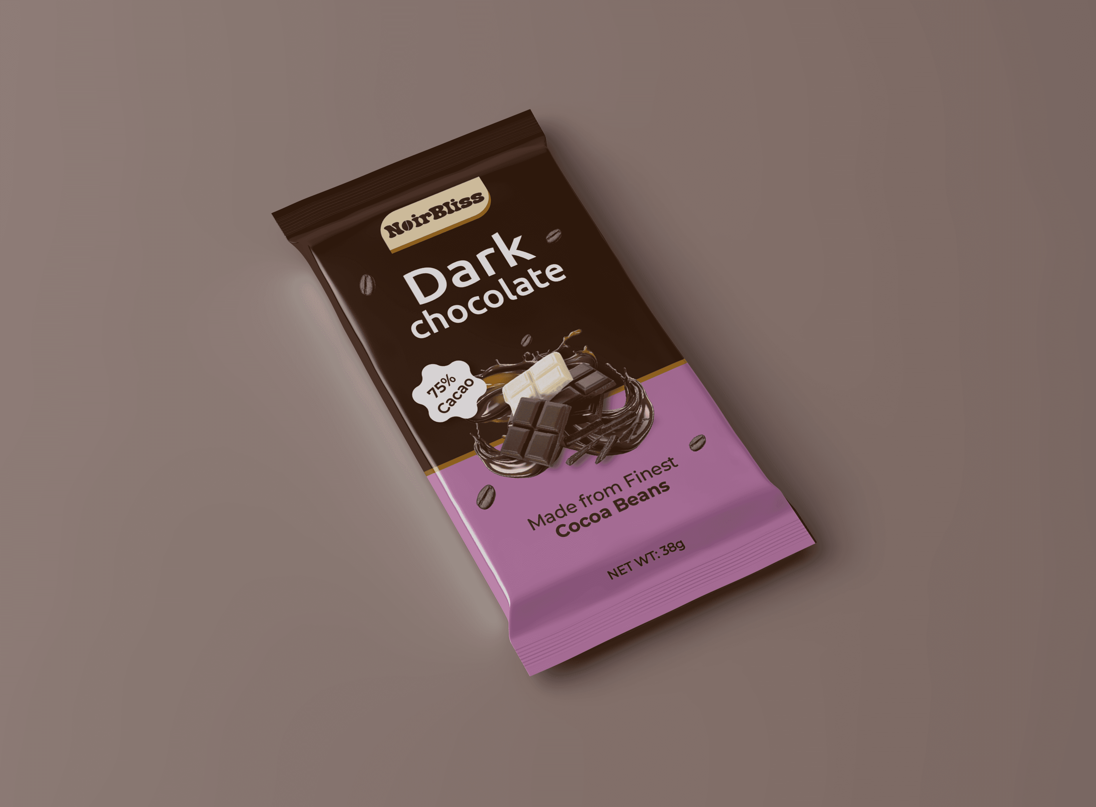Dark chocolate bar