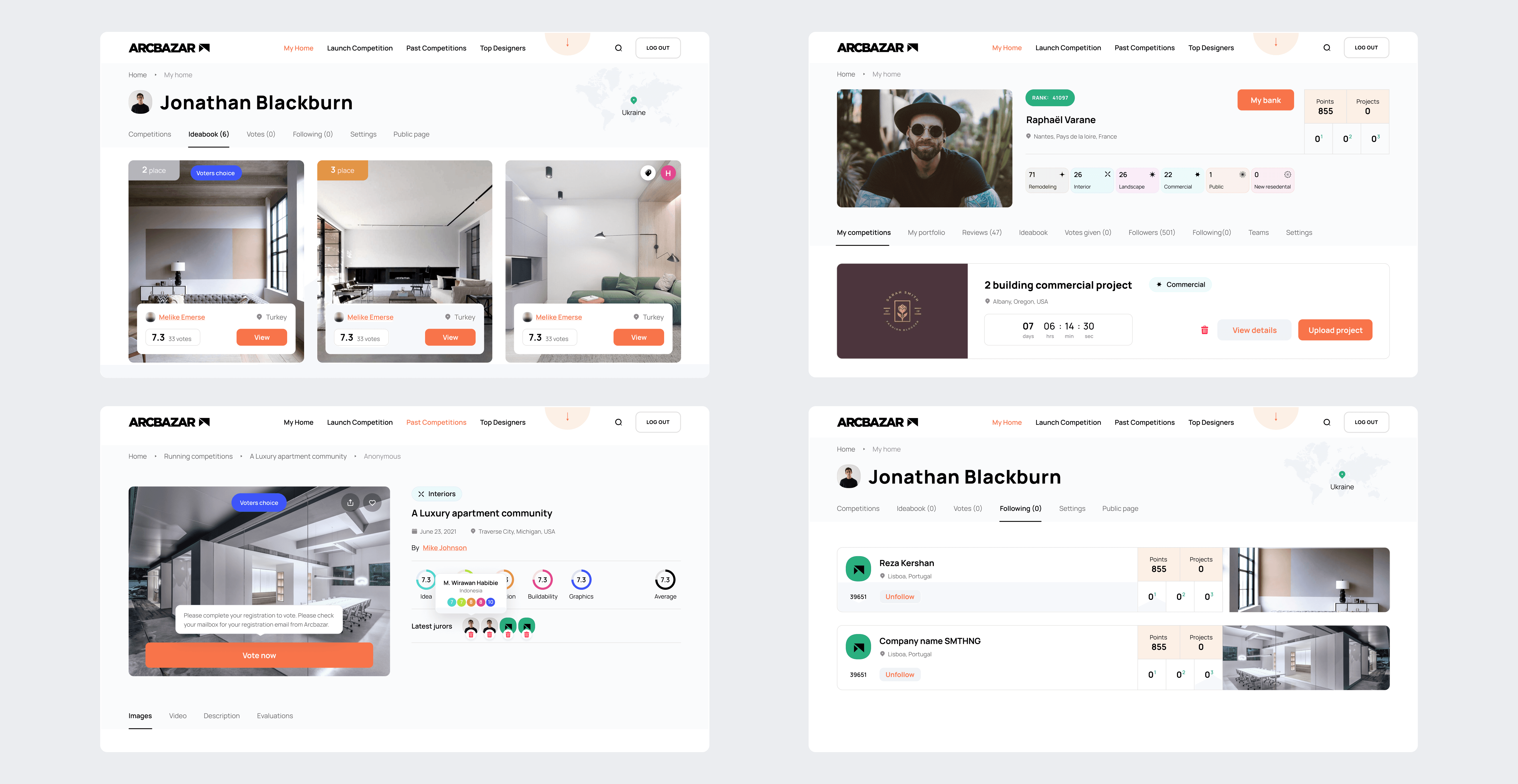 Streetside billboard with flyposters of the Batch.Works brand and illustrations