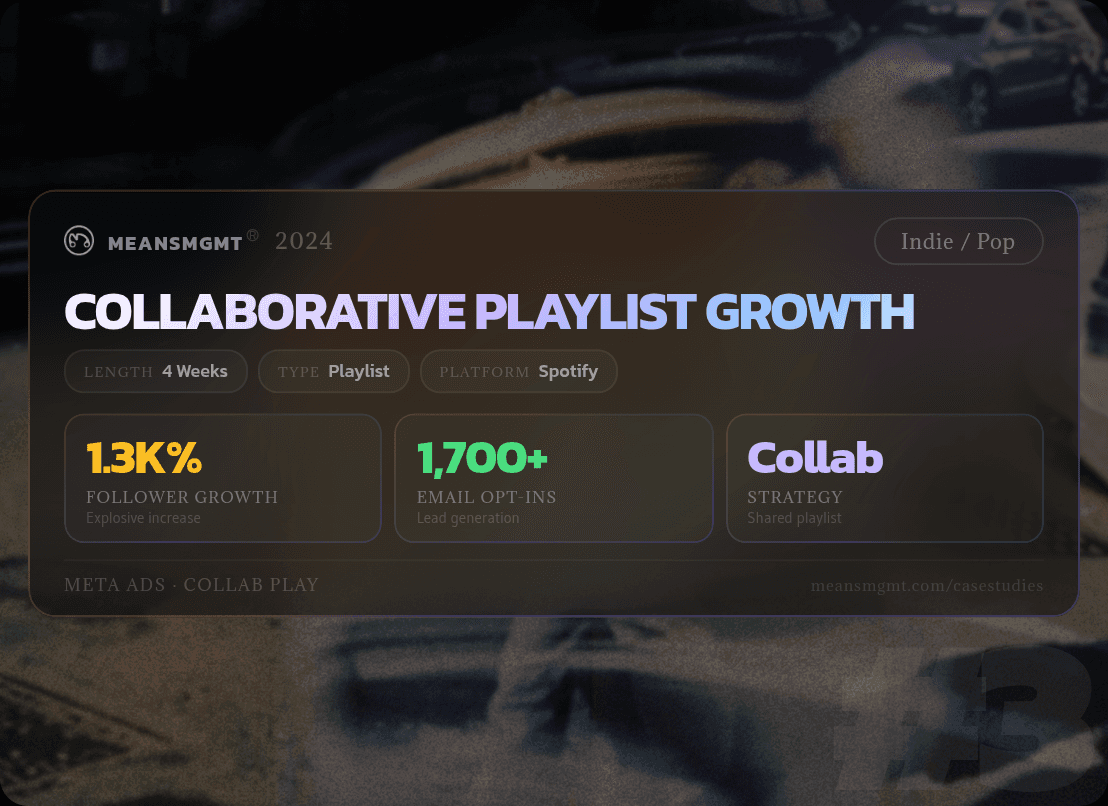 Case Study #3: Music Marketing Campaign Results - Playlist Group - Dec 2024-Jan 2025 - Spotify Playlist, Profile, and Email Growth